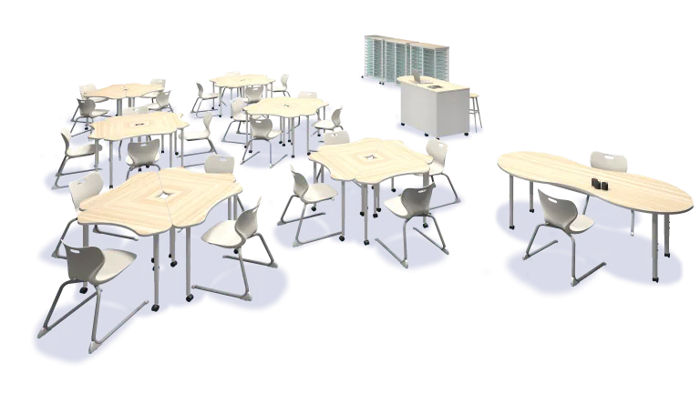 Boomerang Student Desk